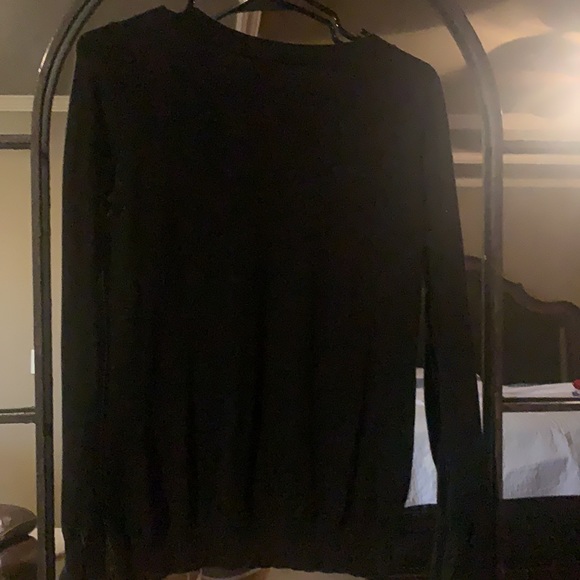 Express lightweight sweater with sequin detail, size S. Royal blue and black - Picture 8 of 8